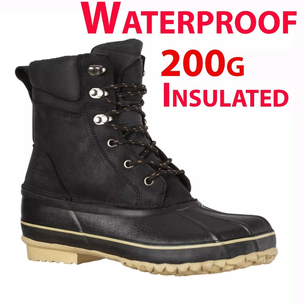 Brand New McKinley Men's Hexel II Duck Winter Boots - Waterproof, Insulated